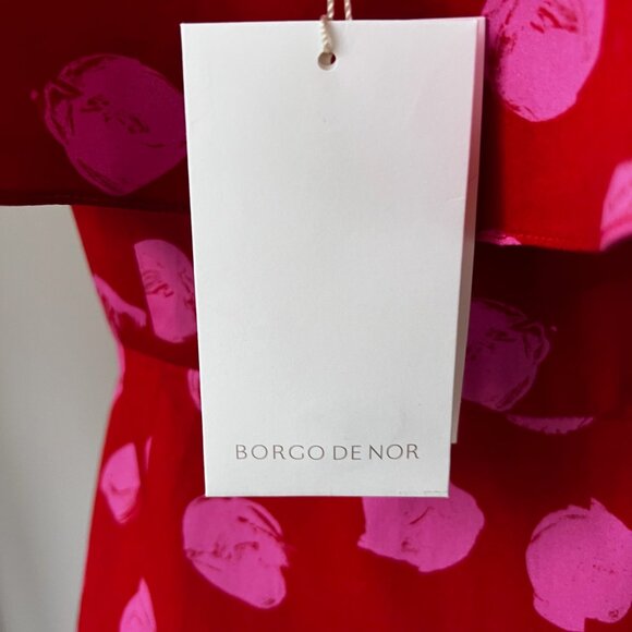 Borgo De Nor Florence Dress in Ram Pam Pam Red - Picture 5 of 7